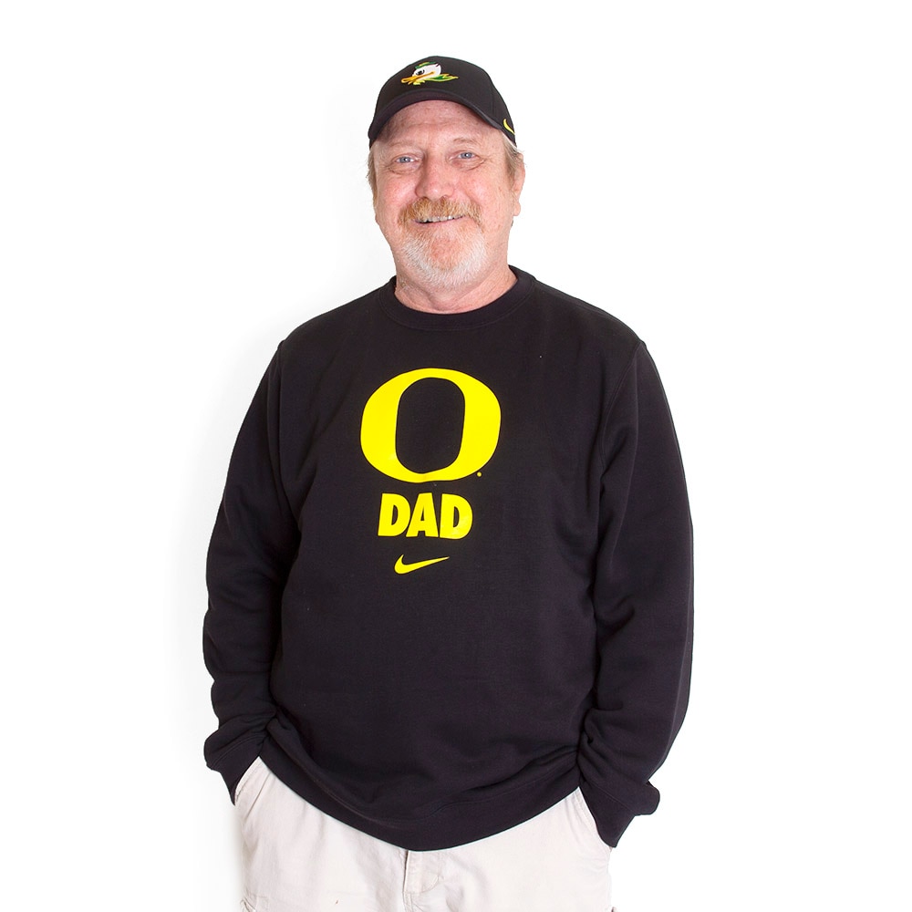 Classic Oregon O, Nike, Black, Pullover, Men, Cotton Club, Dad, Sweatshirt, 745914